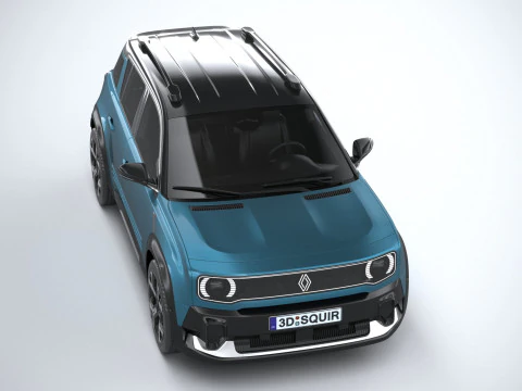 르노 4 E-테크 2026 3D 모델