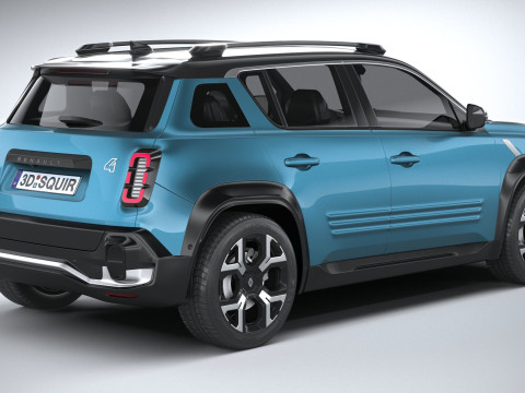 Renault 4 E-Tech 2026 3D Model