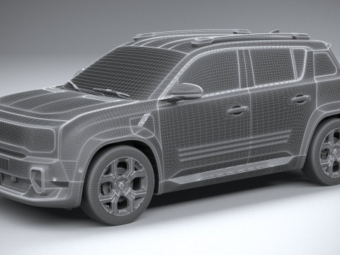 Renault 4 E-Tech 2026 3D Model