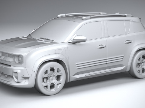 Renault 4 E-Tech 2026 3D Model