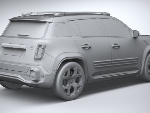 Renault 4 E-Tech 2026 3D Model
