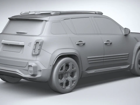 르노 4 E-테크 2026 3D 모델