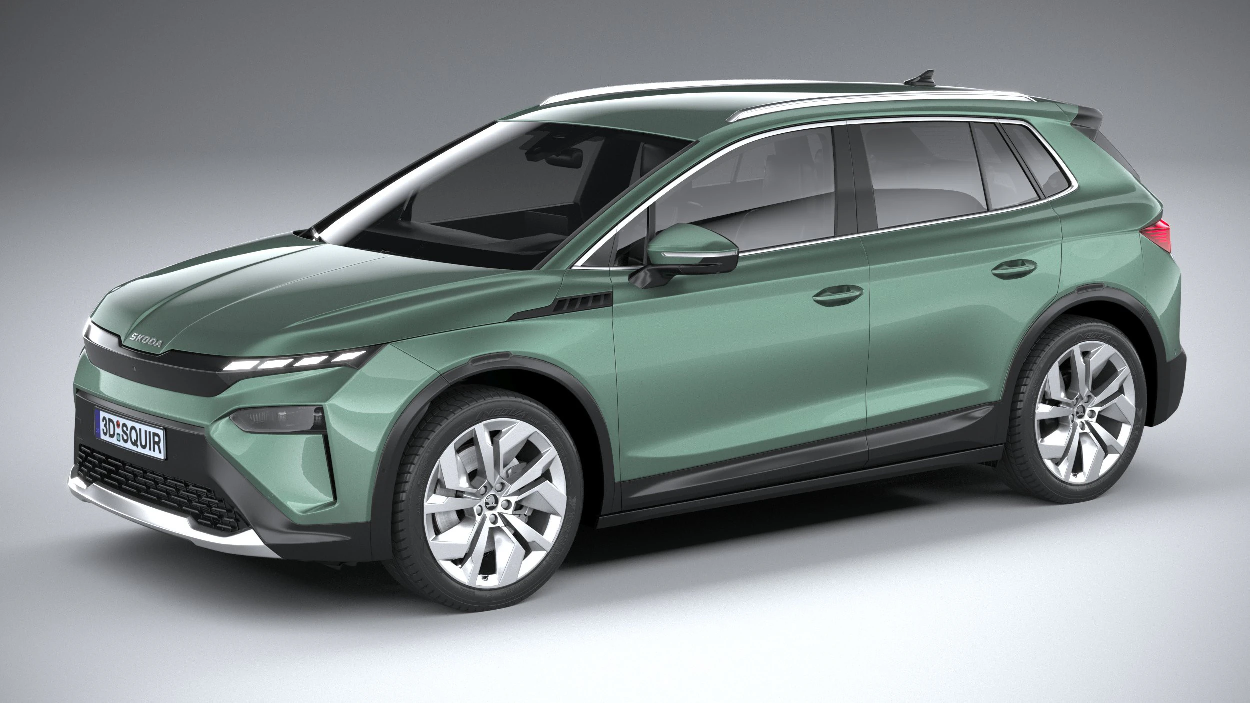 Skoda Elroq 2025 3D Model .c4d .max .obj .3ds .fbx .stl .blend 