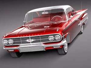 Chevrolet Impala 1960 coupe 3D Model