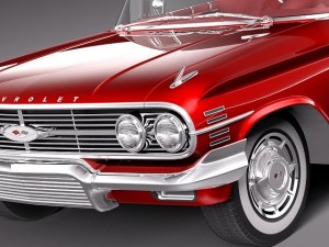 Chevrolet Impala 1960 coupe 3Dモデル