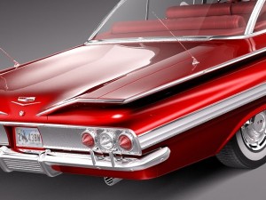Chevrolet Impala 1960 coupe 3Dモデル