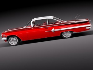 Chevrolet Impala 1960 coupe 3Dモデル