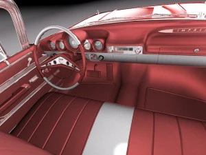Chevrolet Impala 1960 coupe 3D Model