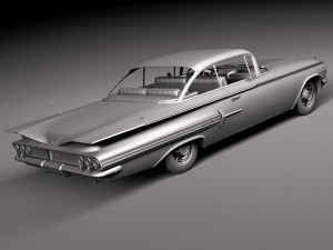 Chevrolet Impala 1960 coupe 3Dモデル