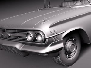 Chevrolet Impala 1960 coupe 3Dモデル
