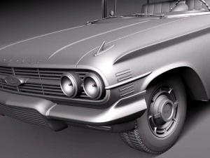 Chevrolet Impala 1960 coupe 3D Model