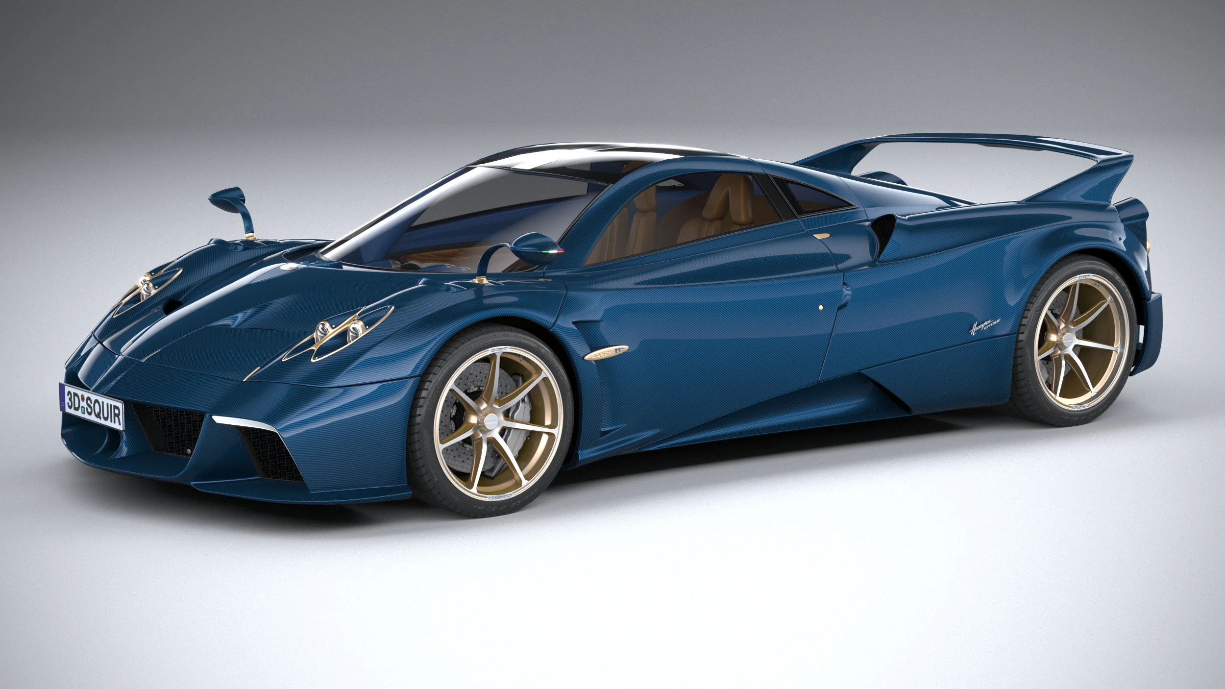 Pagani Huayra Epitome 2024 3D Model .c4d .max .obj .3ds .fbx .stl .blend 