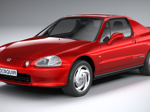 Honda CR-X Del Sol 1992 Model 3D