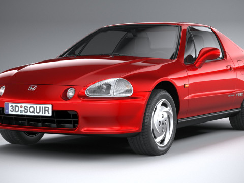 Honda CR-X Del Sol 1992 Model 3D