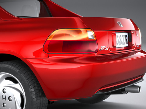 Honda CR-X Del Sol 1992 Model 3D