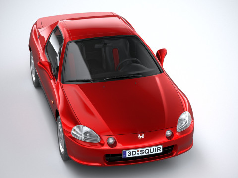 Honda CR-X Del Sol 1992 Model 3D