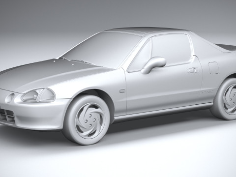 Honda CR-X Del Sol 1992 Model 3D