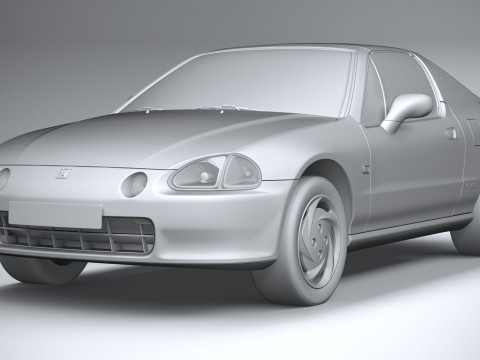Honda CR-X Del Sol 1992 Model 3D
