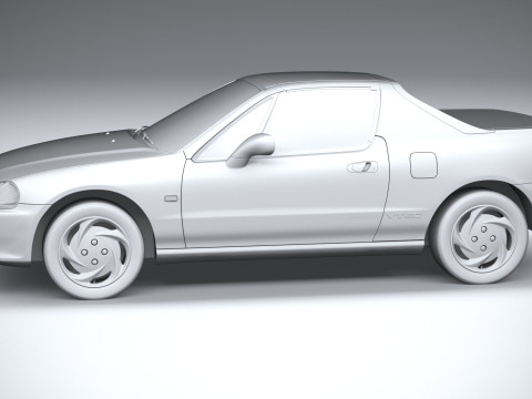Honda CR-X Del Sol 1992 Model 3D