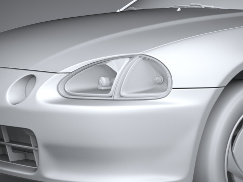Honda CR-X Del Sol 1992 Model 3D