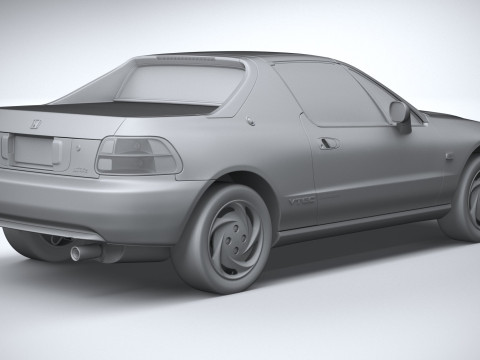 Honda CR-X Del Sol 1992 Model 3D