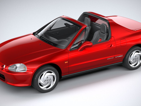 Honda CR-X Del Sol 1992 Model 3D