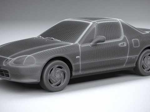 Honda CR-X Del Sol 1992 Model 3D