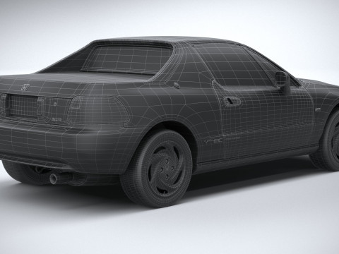 Honda CR-X Del Sol 1992 Model 3D