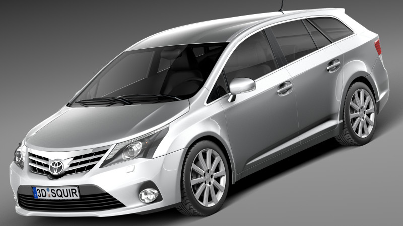 Toyota Avensis Estate 2013 3D Модель .c4d .max .obj .3ds .fbx .stl .blend 
