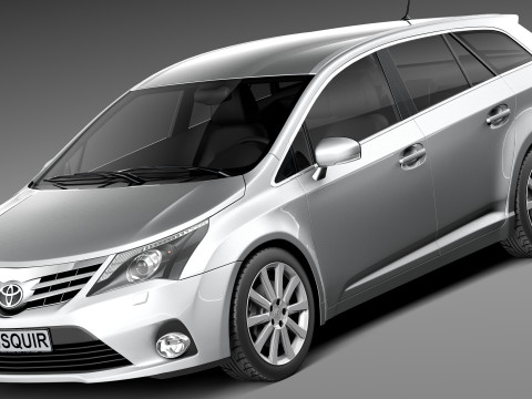 Toyota Avensis Estate 2013 3D 模型