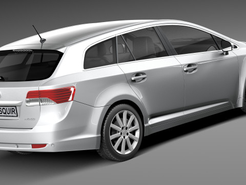 Toyota Avensis Estate 2013 3D Модель