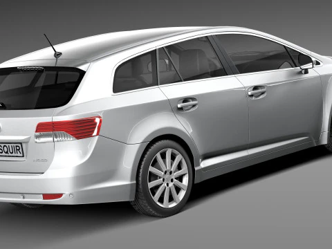 Toyota Avensis Estate 2013 3D Model
