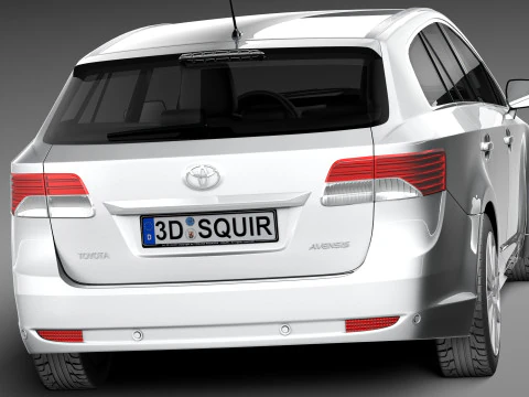 Toyota Avensis Estate 2013 3D Model