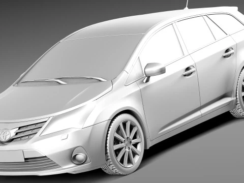 Toyota Avensis Estate 2013 3D Model