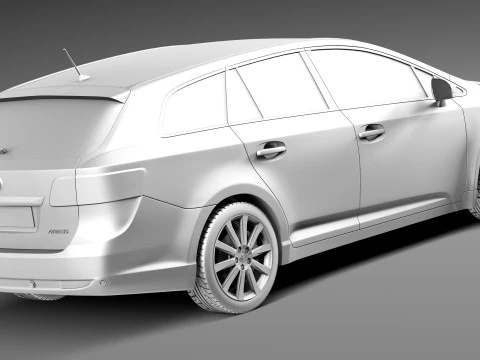 Toyota Avensis Estate 2013 3D Model