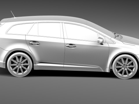 Toyota Avensis Estate 2013 3D Модель