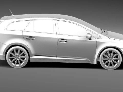 Toyota Avensis Estate 2013 3D Model