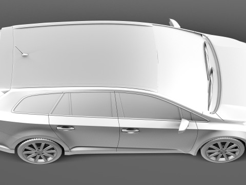 Toyota Avensis Estate 2013 3D Модель