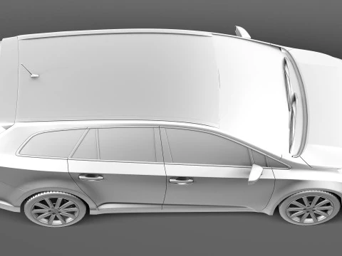 Toyota Avensis Estate 2013 3D Model