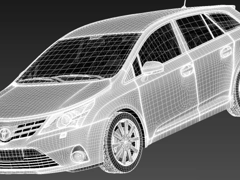 Toyota Avensis Estate 2013 3D Model