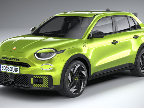 Fiat 600e Abarth 2025 Model 3D