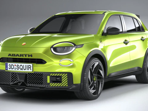 Fiat 600e Abarth 2025 3D Model