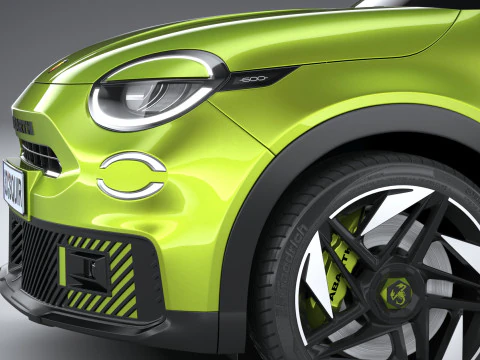 Fiat 600e Abarth 2025 3D Model