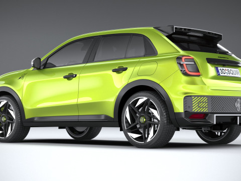 Fiat 600e Abarth 2025 Model 3D