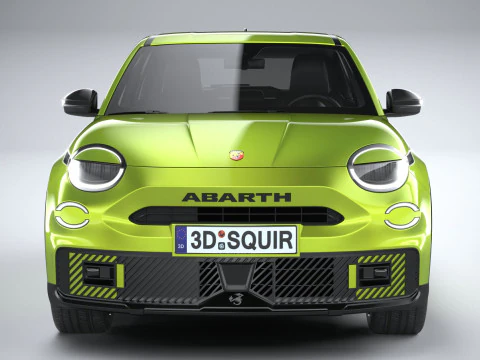 Fiat 600e Abarth 2025 3D Model