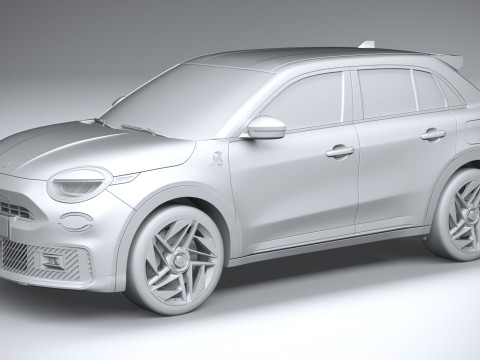 Fiat 600e Abarth 2025 Model 3D