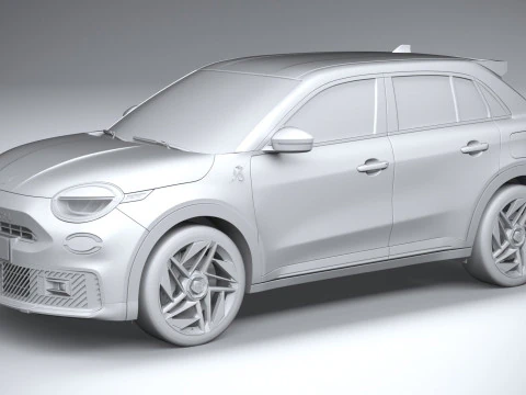 Fiat 600e Abarth 2025 3D Model