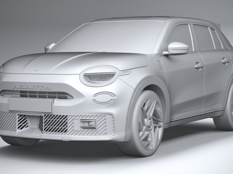 Fiat 600e Abarth 2025 Model 3D