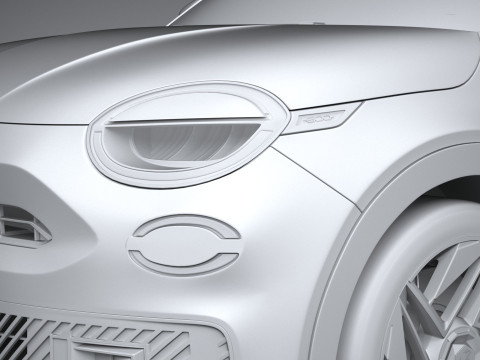 Fiat 600e Abarth 2025 Model 3D