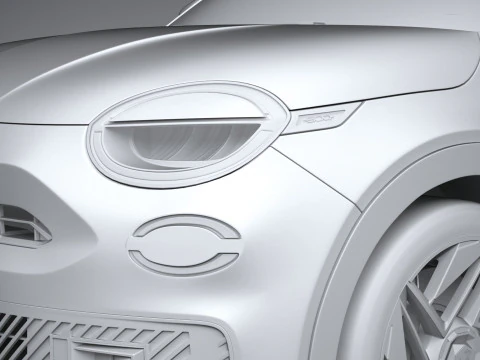 Fiat 600e Abarth 2025 3D Model